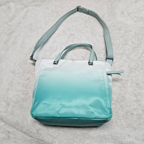 NWOT Kate Spade Jae Degrade White Mint Green Ombre Medium Satchel Hand bag Purse - Picture 4 of 16